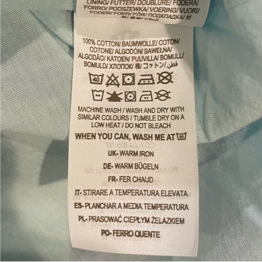 Mini Boden Blue Unicorns Dress Girls 3-4 Y 3T 4T Clouds Cotton Peter Pan Collar - Picture 6 of 6